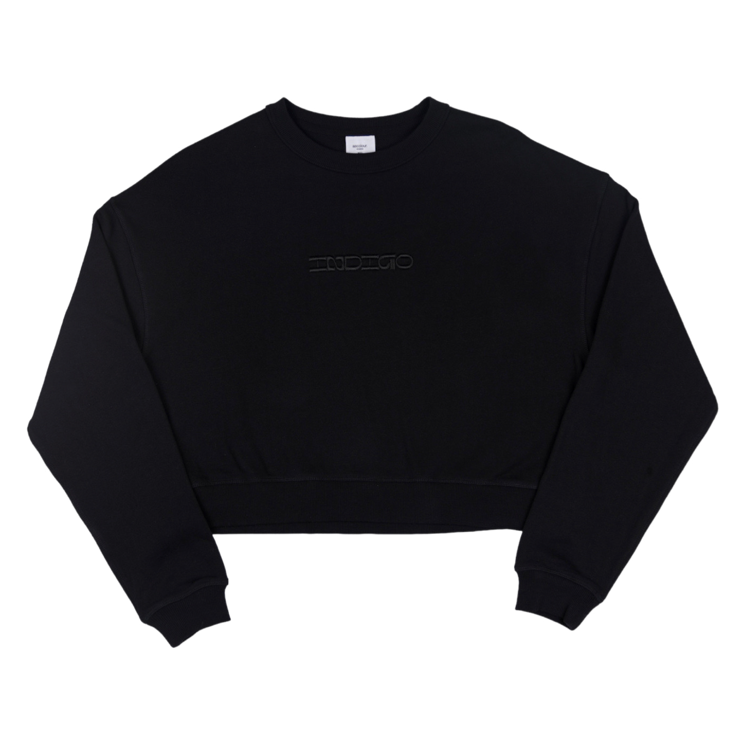 Indigo Cropped Crewneck