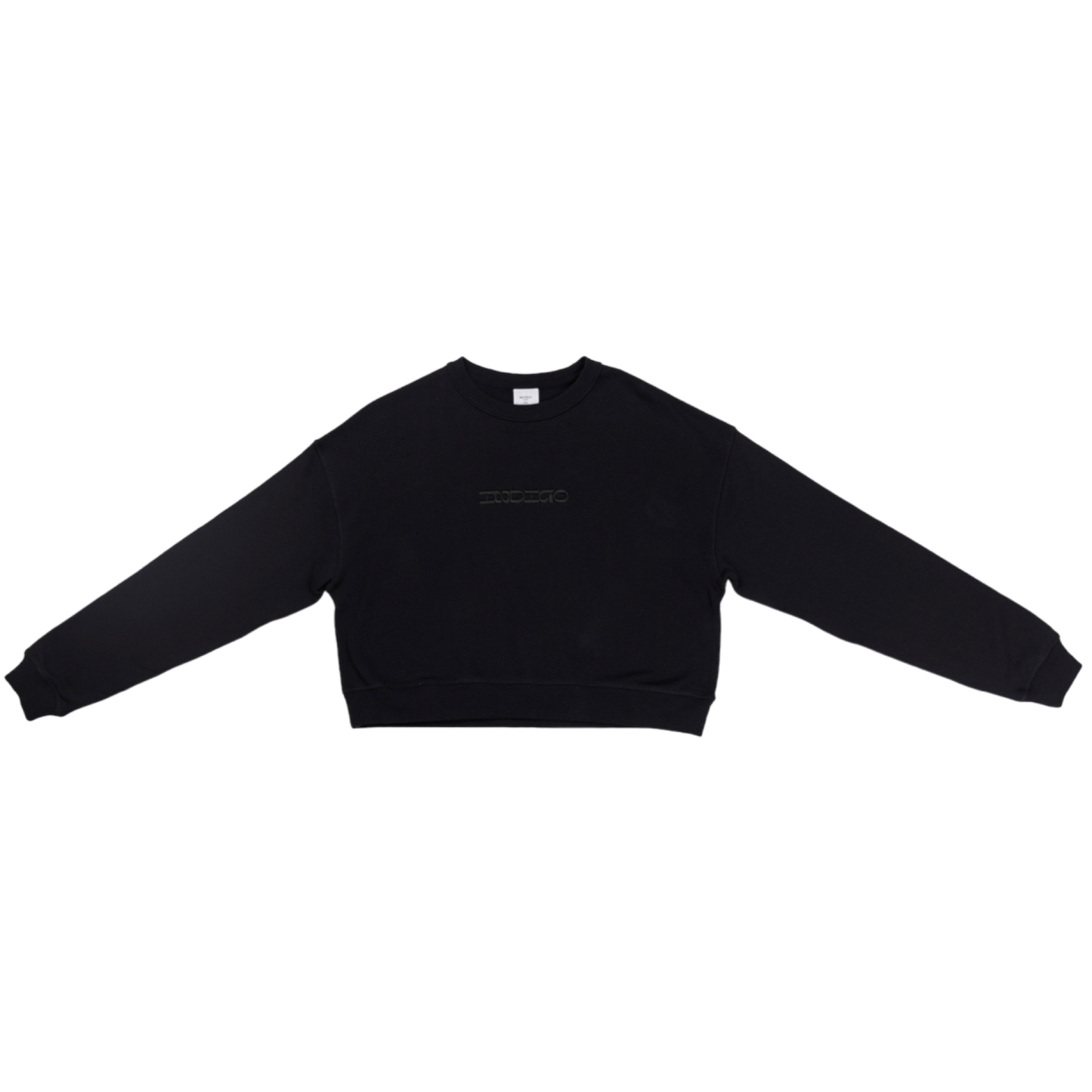 Indigo Cropped Crewneck