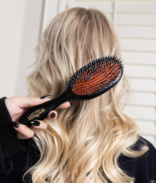 How do I brush my extensions?